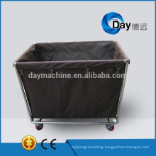HM-25 stainless steel frame linen trolleys with Oxford bag